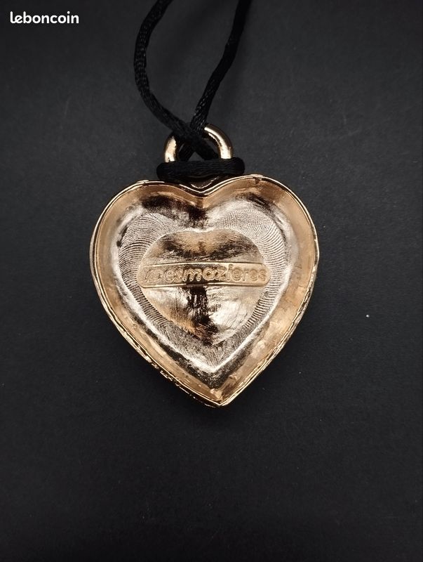 Pendentif Vintage Métal Années 50 - Bijou Occasion, Découverte Rétro