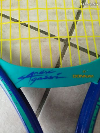 Raquette De Tennis Vintage André Agassi - Modèle 400 Avec Housse - Voir Photos état