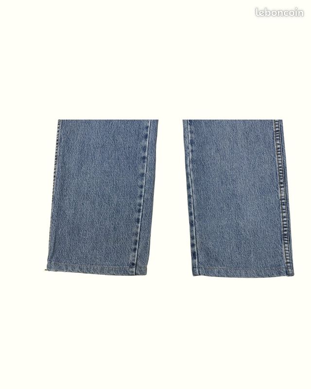 Jeans Homme Wrangler W34 L34 Bleu Coton Bon état Regular Normal Uni Taille (image 3)
