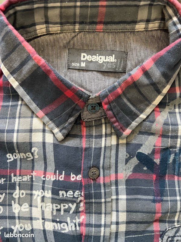 Chemise à rayures avec illustrations pour homme I
