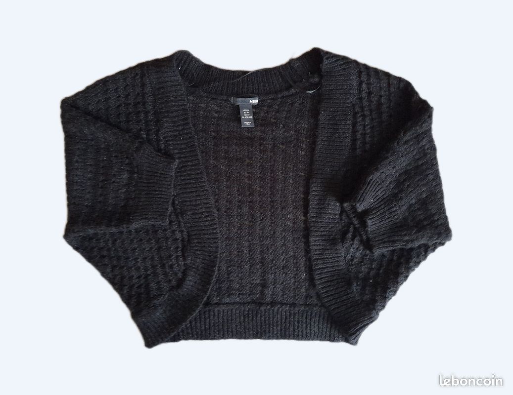 Gilet en maille noir (image 1)