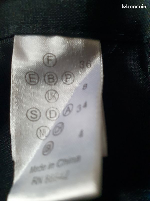 Pantalon noir polyester taille 32 (image 5)
