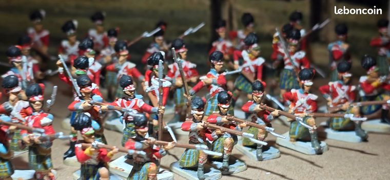 Soldat De Plomb Marlborough 54mm Régiment Écossais Infanterie - Scottish Army