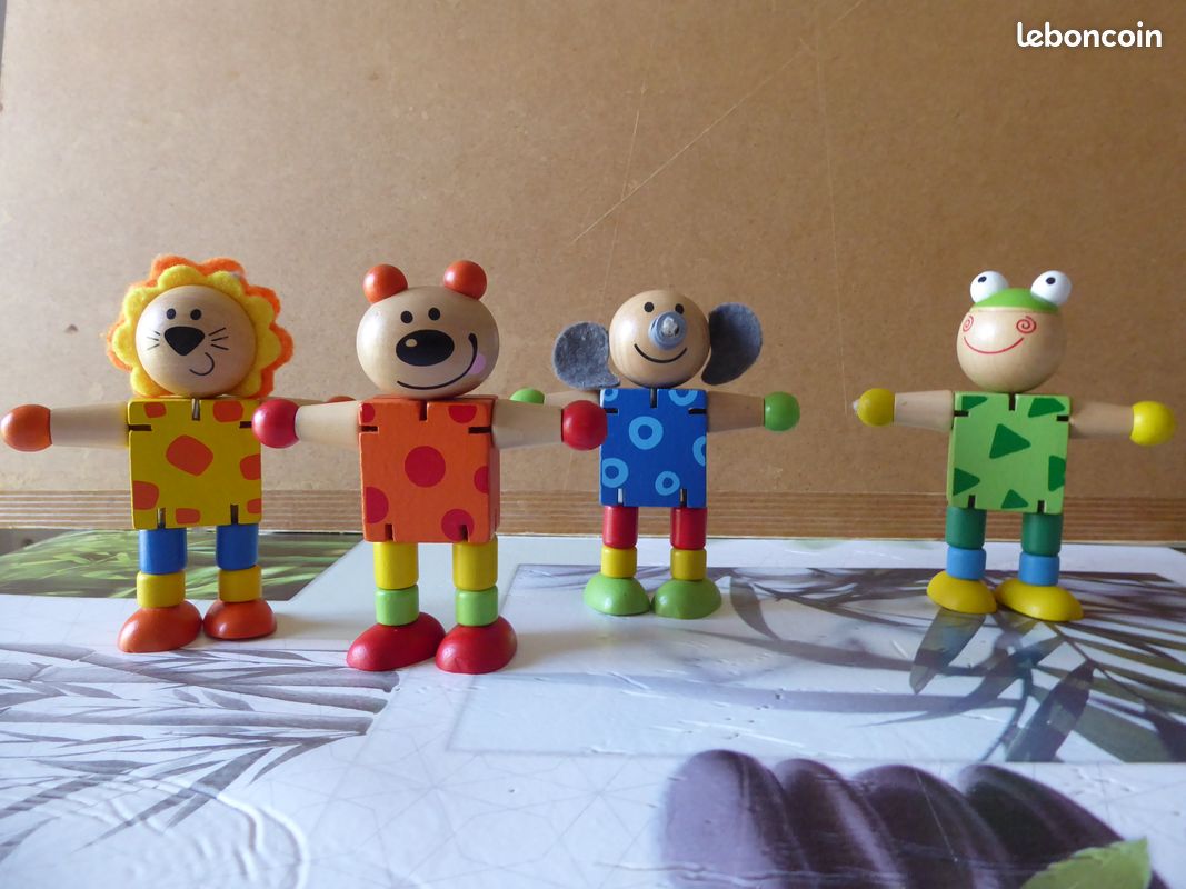 Lot animaux en bois (image 1)