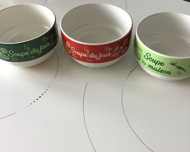 Lot De 4 Bols à Soupe Francoise Saget - Céramique Authentique - Parfait Pour Soupes Et Salades