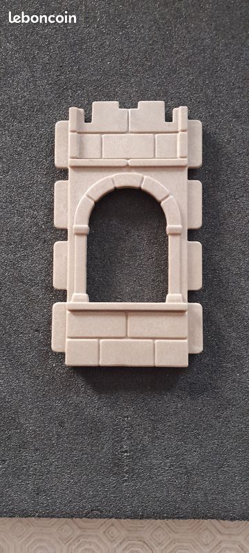 Pièce Playmobil Château Du Dragon – Contour De Fenêtre Rouge – Occasion – Pour Compléter Votre Château Médiéval