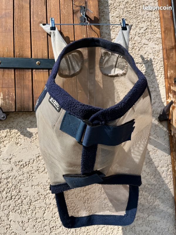 Masque Anti-mouches Pour Cheval Rambo Horseware - Taille Cob - Argent Et Noir