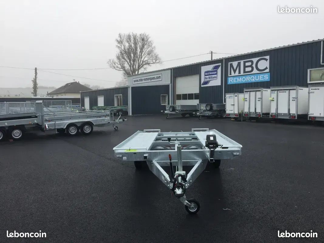 Remorque porte-voiture Lider 2essieux 2700 kg roues dessous (image 2)