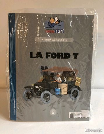 Miniature Tintin Au Congo – Ford T Noire échelle 1/24 – Hachette