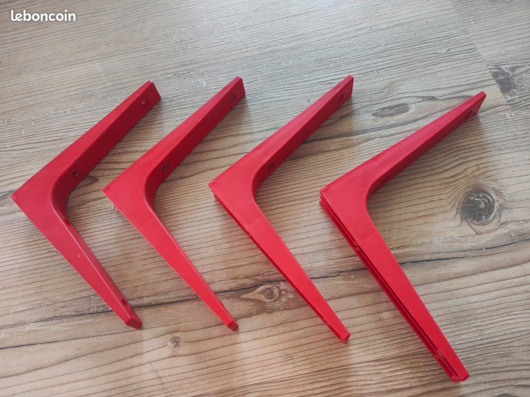 Lot équerres plastique 18cmx18cm (image 4)