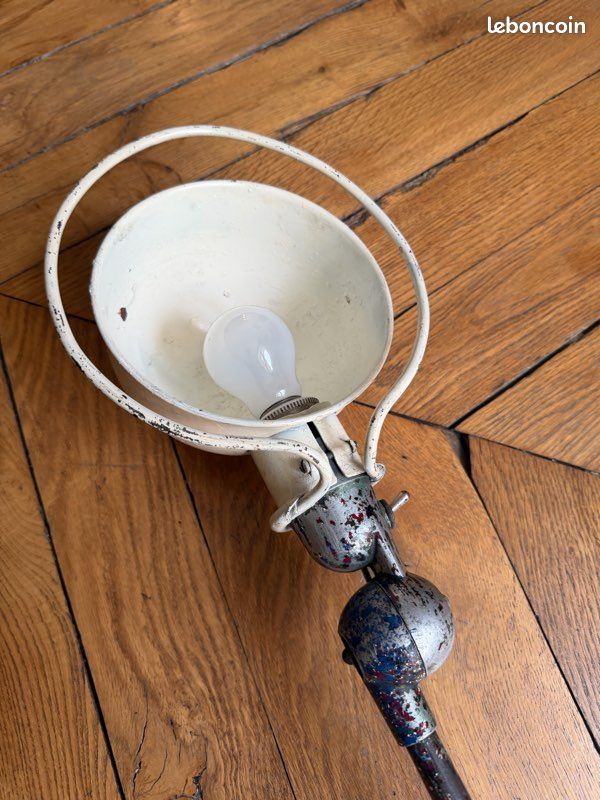 Belle lampe d atelier ou d’usine vintage jielde (image 5)