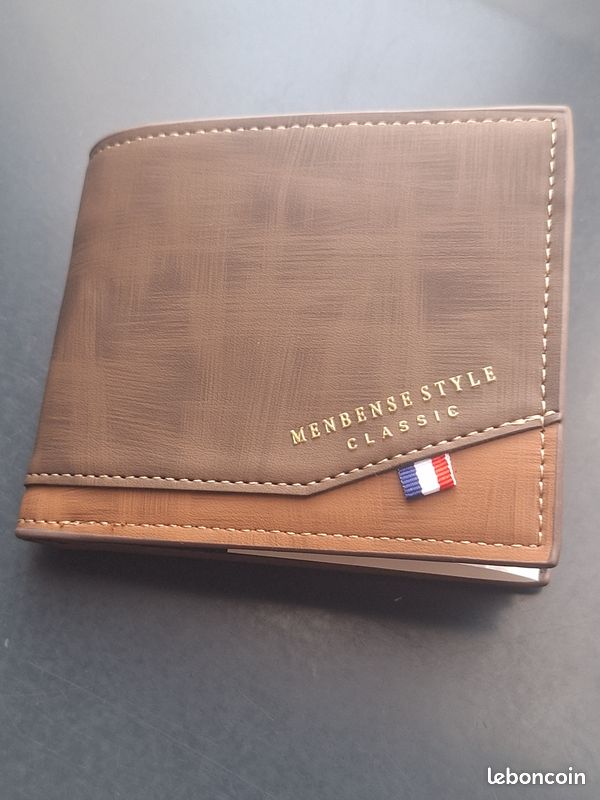 1960 franças porte-monnae en cur marron vntage cur | Etsy France
