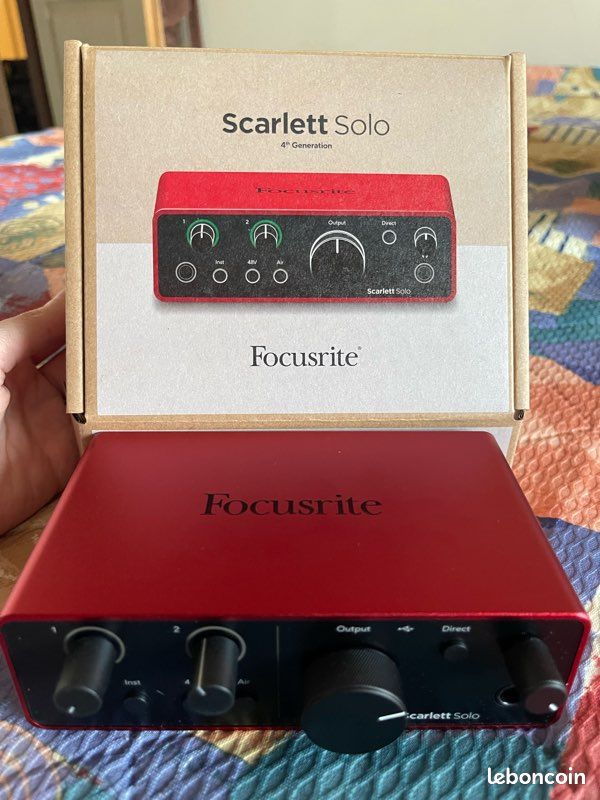 Focusrite Scarlett Solo 4th Gen – Interface audio USB-C studio pro (image 2)