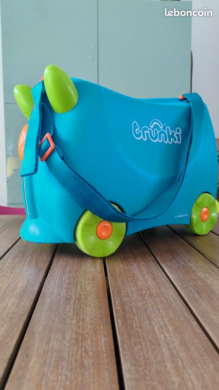 trunki Valise à roulettes enfant chat Cassie, violet pas cher