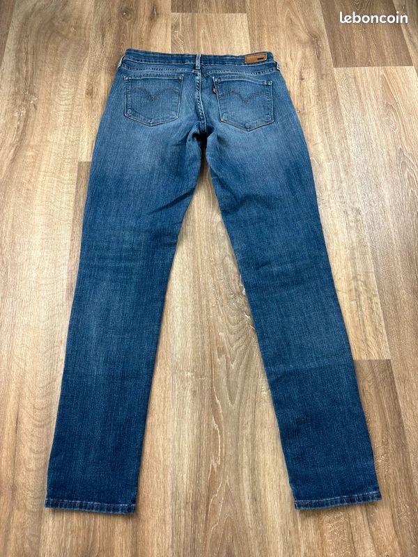 Jean Slim Levi's Demi Curve Bleu Taille W27 L32 Mid Rise Skinny (image 3)