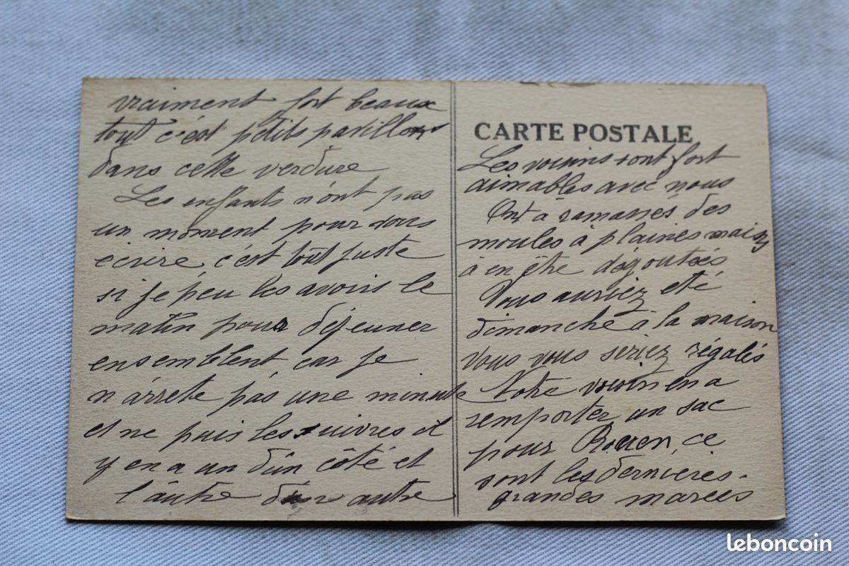 Veulettes, vue de la route des Petites Dalles, Seine Maritime 76, carte postale ancienne cpa (image 2)