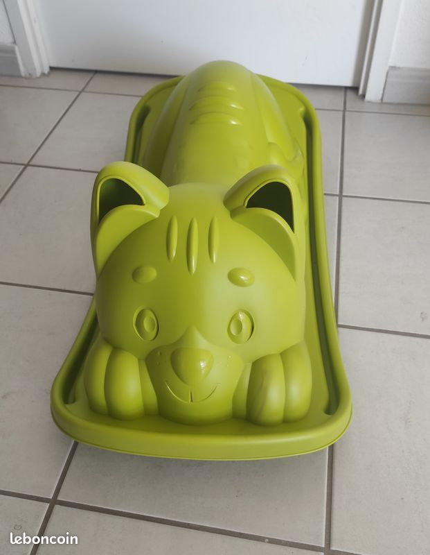 Bascule Chat Smoby - Pour Enfants Dès 18 Mois, Assise Ergonomique - Jeu D'intérieur Et Extérieur, Gris