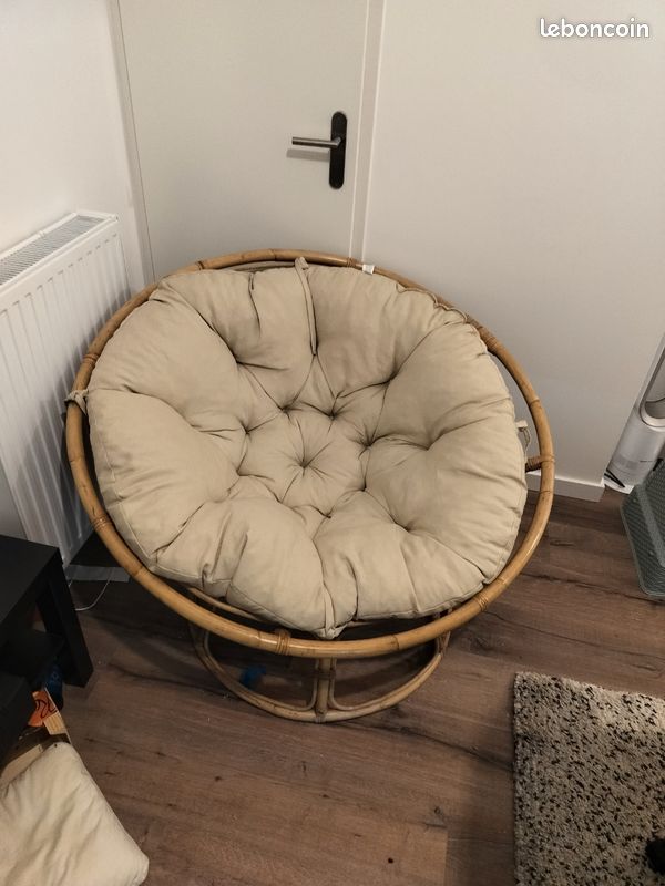 Papasan - fauteuil rotin (image 1)