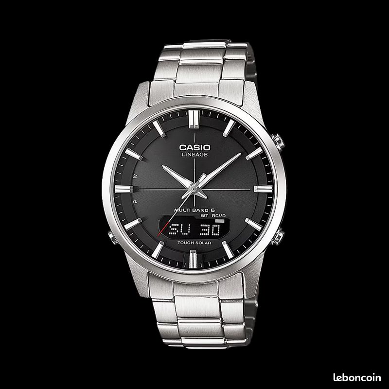 [Neuf] Montre Casio Lineage Solaire Radiopilotée Saphir Neuve - Waveceptor M170D LCW-M170D-1AER (image 1)