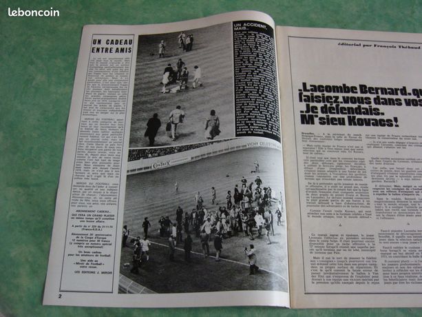 Revue Miroir Du Football N°227 1974 - ASSE Lisbonne + Posters Pelé Et Barcelone