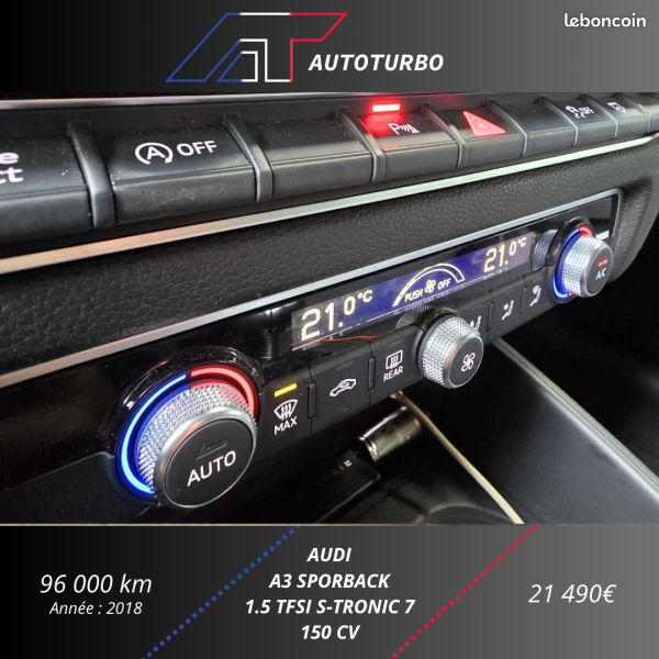Audi A3 SPORTBACK 1.5 TFSI 150CH S TRONIC 7 (image 12)
