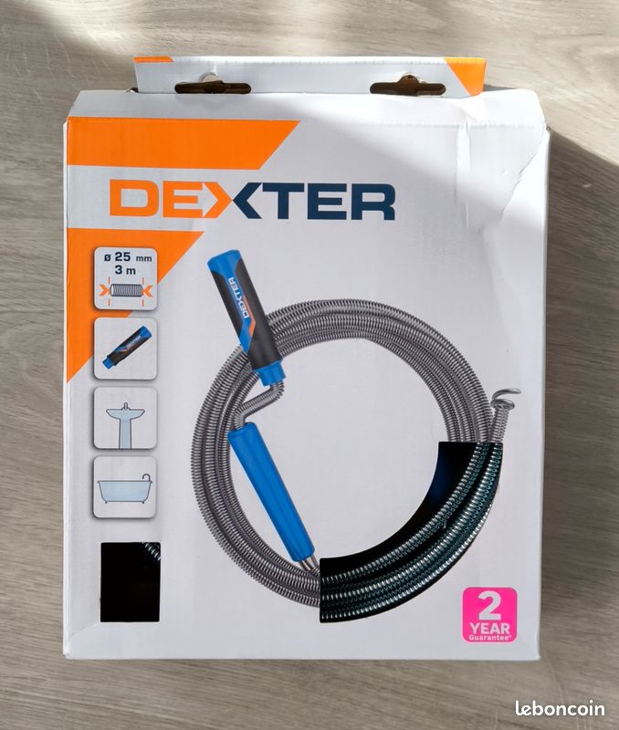 Furet Déboucheur Canalisations 15 M - Spirale Acier Pour WC, Douche, évier, Neuf