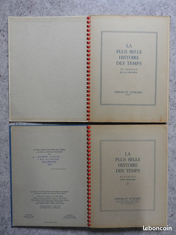 2 Albums Complets La Plus Belle Histoire des Temps Vignettes chocolat Suchard (image 12)