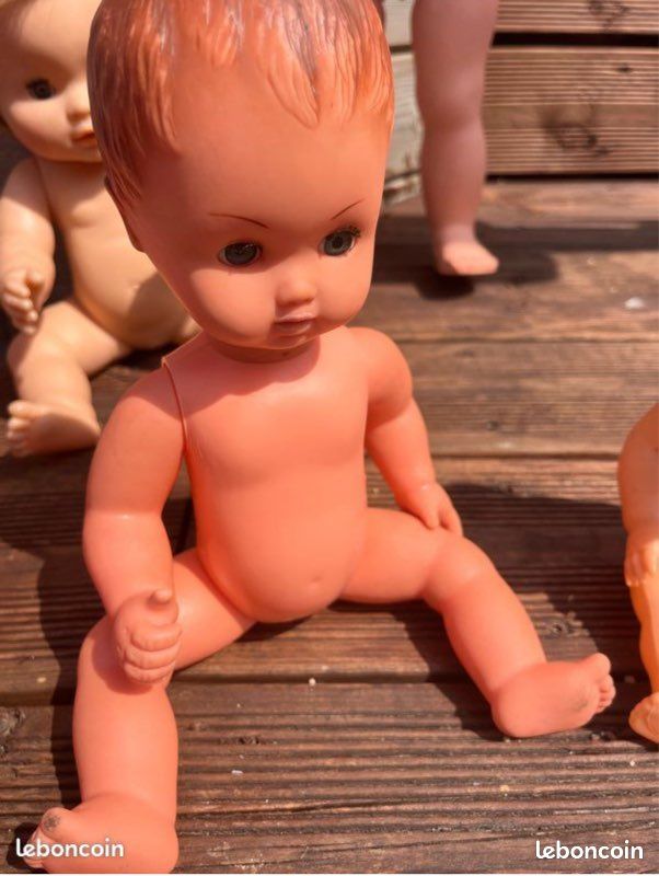 Lot De 7 Petits Baigneurs En Celluloïd (Petitcolin, Convert...) - France, 1950