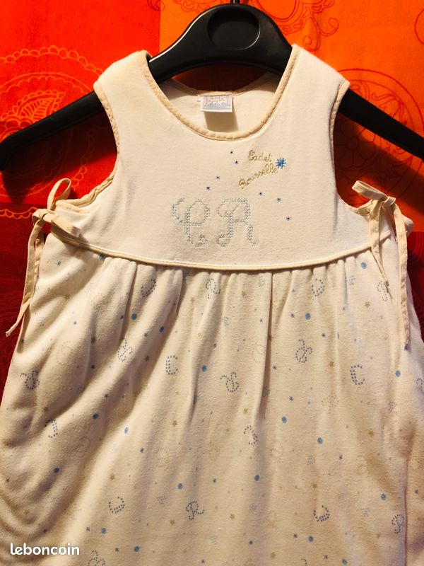 Vêtements bébé/Turbulente 100% coton 0-6 mois 65cm longueur (image 2)