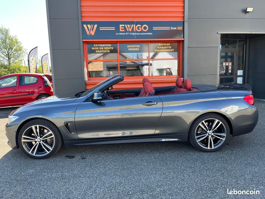 BMW SERIE 4 CABRIOLET 3.0 435 D 315 M-SPORT XDRIVE BVA + affichage tete haute + sieges elec a memoire (image 4)