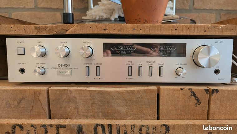 DENON SA-3970 – Amplificateur Vintage – Fonctionnel – Un Canal faible – Japan EUR 44,90 - FR