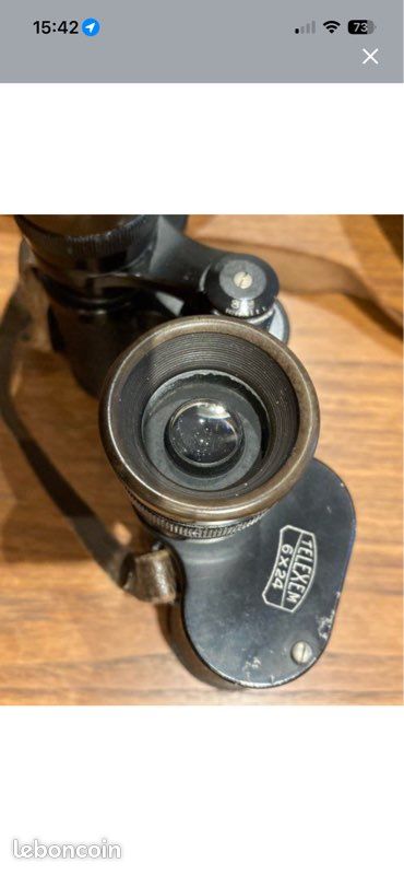 JUMELLES VINTAGE CARL Zeiss Jena Jenoptem 10 x 50 W avec étui de transport en cuir EUR 30,53