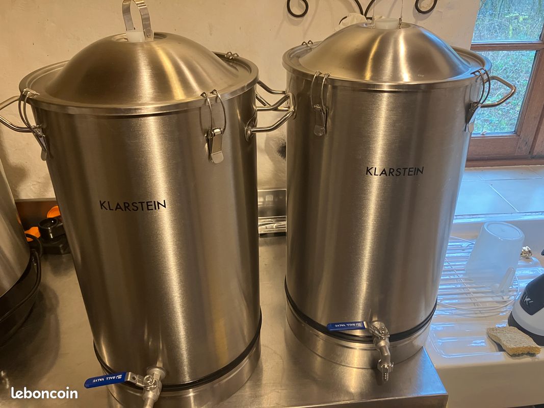 Cuve De Fermentation Klarstein Maischfest 30L Inox 304 - Brassage Bière Et Vin Avec Robinet Et Barboteur