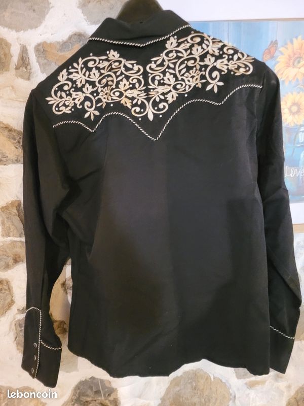 Chemise de Western Noire | Le Rif Western