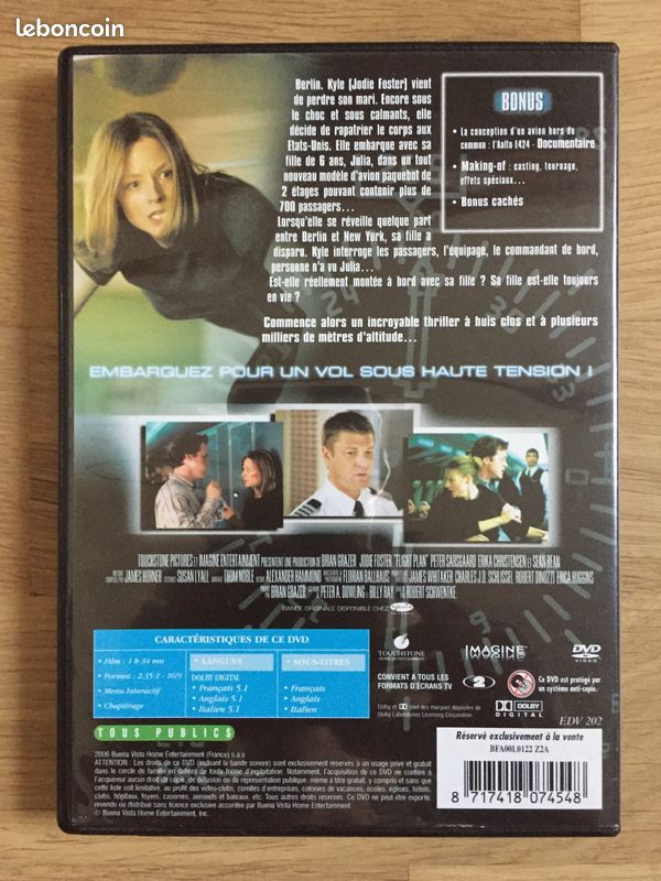 DVD Flight Plan (Jodie Foster) (image 2)