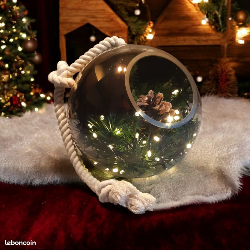 Boules de Noël en Verre Soufflée à la Bouche Décoration de