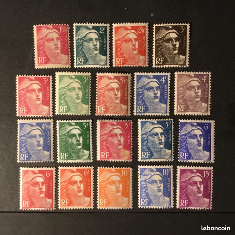 Timbres de FRANCE Marianne n° 712 à 724 neufs (image 1)