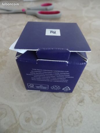 Tasse à Café Nespresso Pixie Avec Soucoupe Blanc