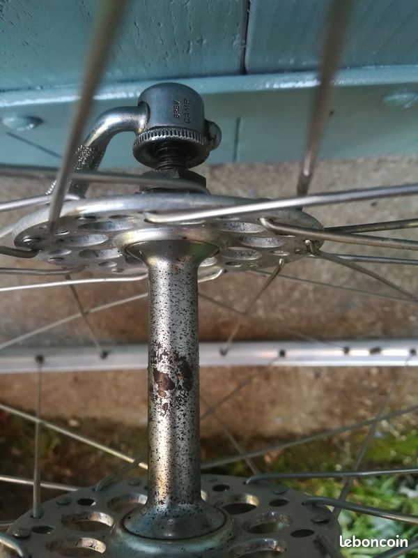 Roue Avant Campagnolo RECORD 1950 – Moyeu Grande Flasque, Jante à Boyaux