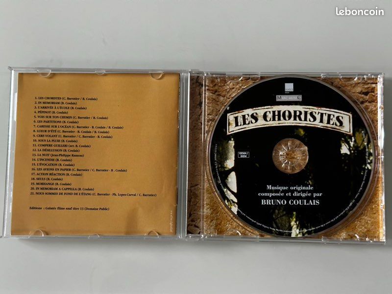 CD original de LES CHORISTES - BO DU FILM (image 2)