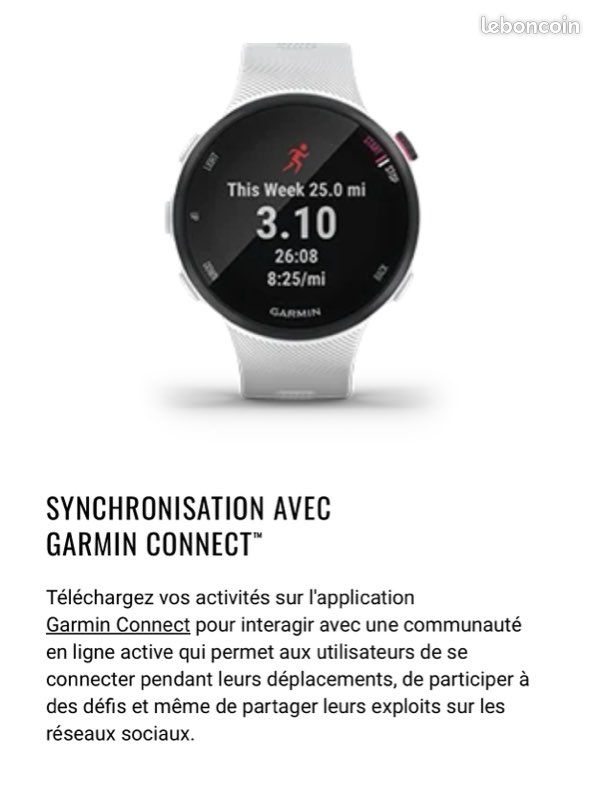 Garmin Connect Montre ConnectÃ©e Gps Homme Montre GPS GARMIN