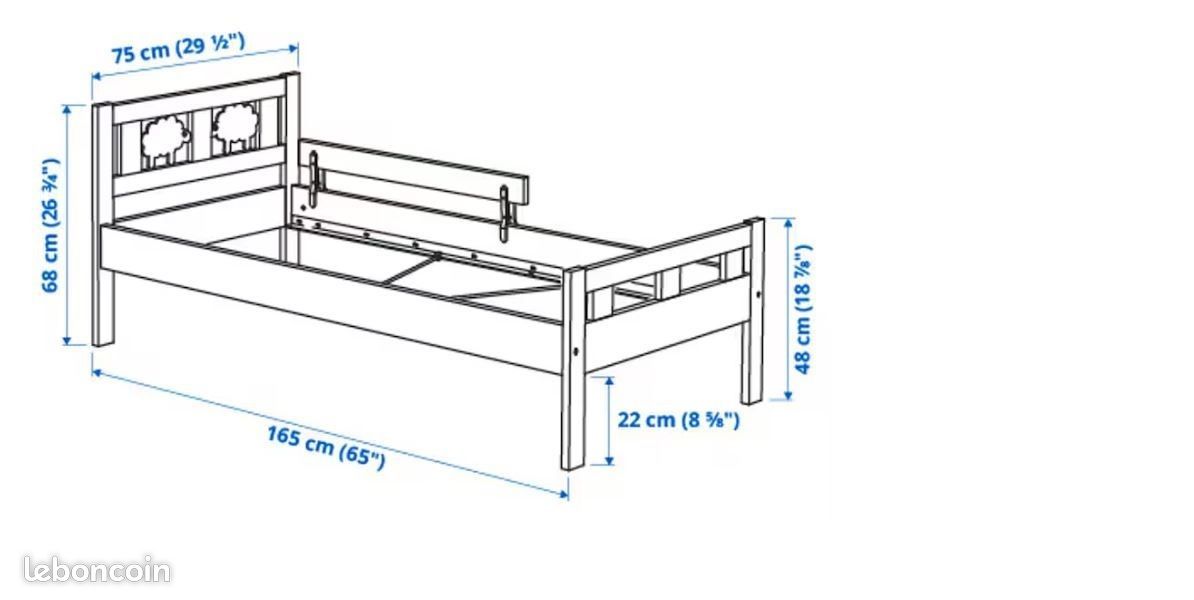 Deux Lits IKEA Kritter enfants (image 6)