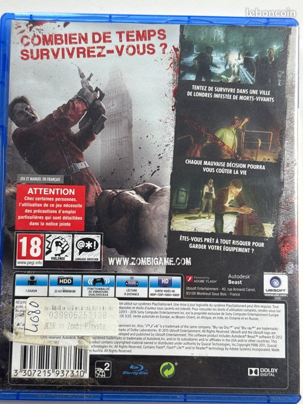 Vends Zombi - PS4 (image 2)