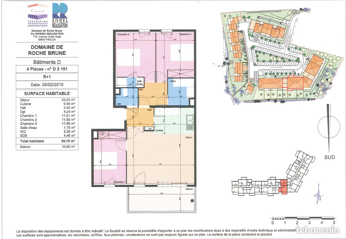 Appartement 4 pièces 81 m² · à Fréjus · 81,2 m² · 300 000 €