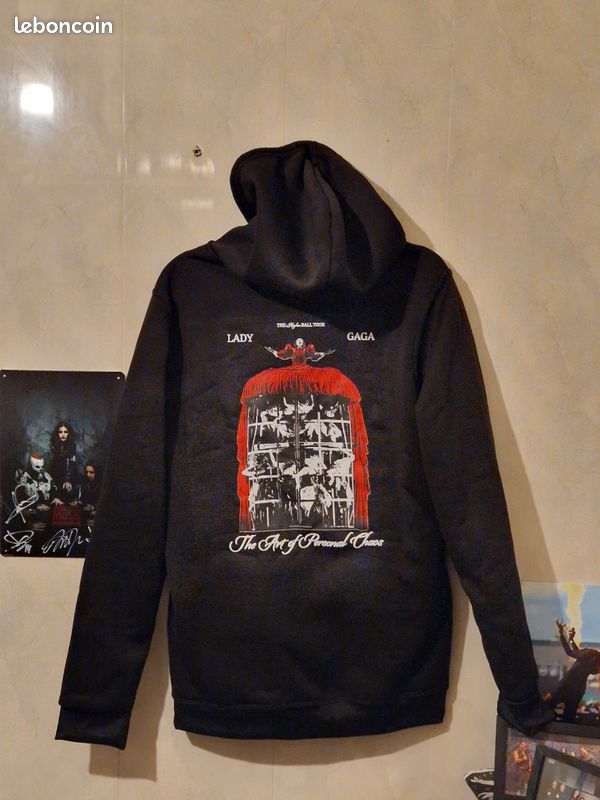 Sweat à Capuche Officiel Lady Gaga Mayhem - Produit Sous Licence Bravado, Coupe Classique