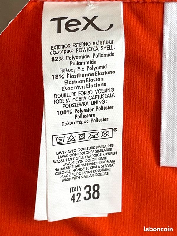 Maillot de Bain Tex Taille 38 Modèle Orange (image 9)