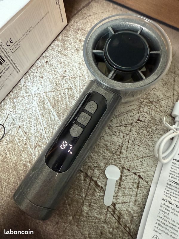 Ventilateur turbo de voyage - Rose clair