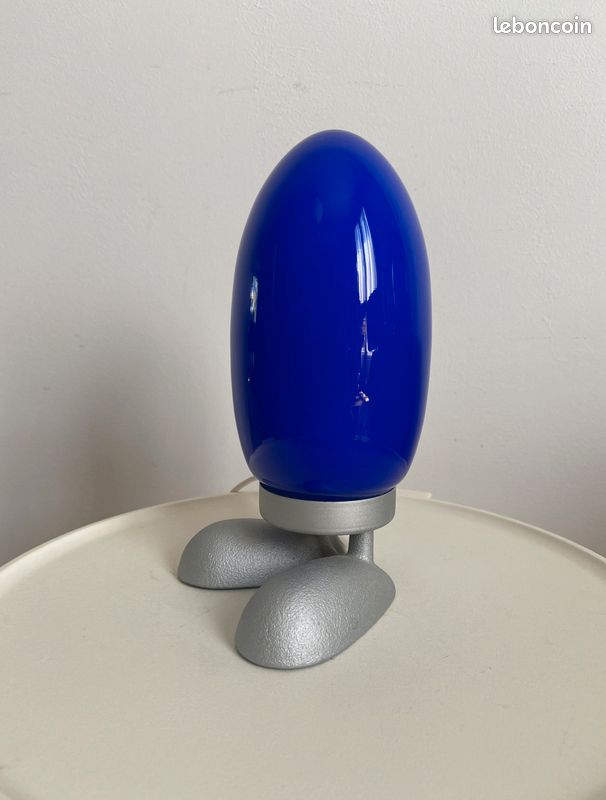 IKEA FJORTON – lampe/veilleuse bleue – design Tatsuo Konno, années 1990 (image 2)