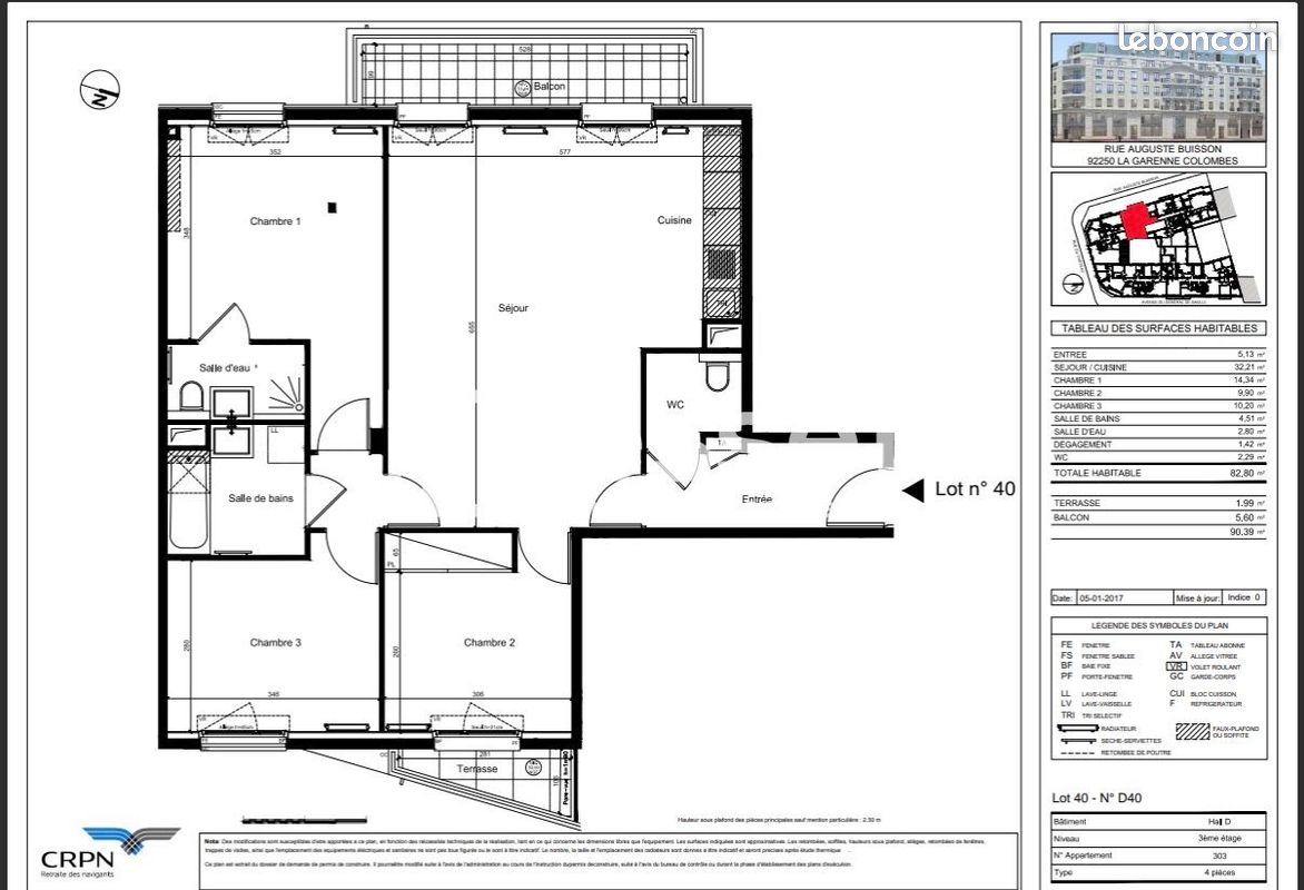 Appartement 4 pièces 83 m² · à La Garenne-Colombes · 83 m² · 2 250 €/mois