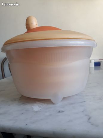 Essoreuse à salade orange vintage Moulinex fonctionne
